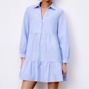 Zara oxford dress. Size S